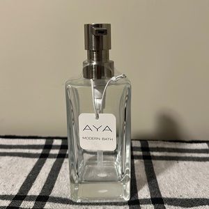 AYA Modern Bath Glass Soap Dispenser